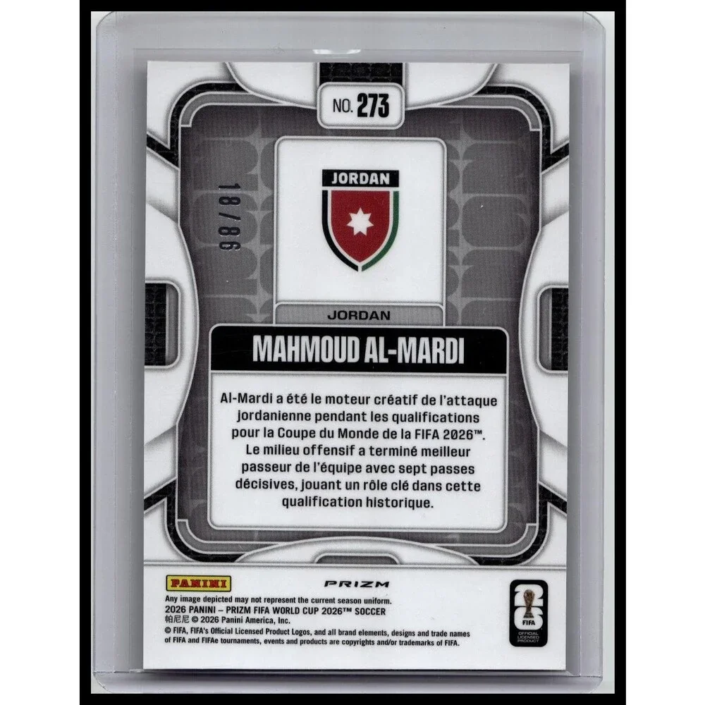 2026 Panini Prizm World Cup Mahmoud Al-Mardi #273 Jordan Maple Leaf Prizm /86